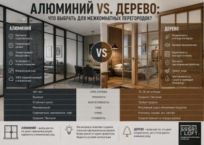 алюминий или дерево