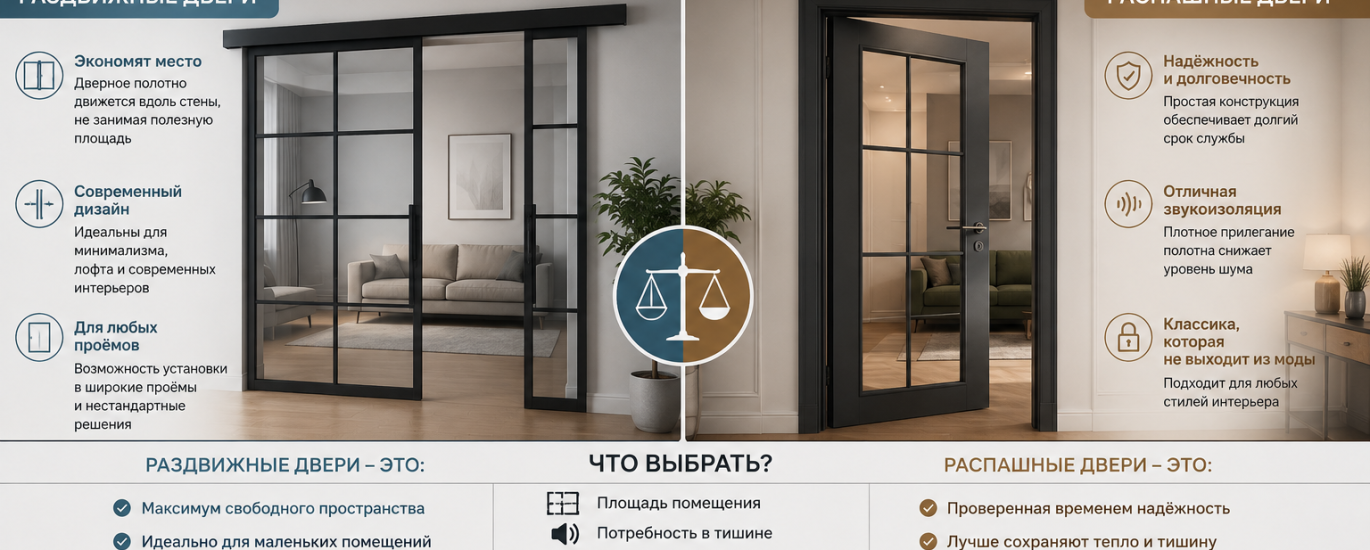 раздвижные и распашные двери